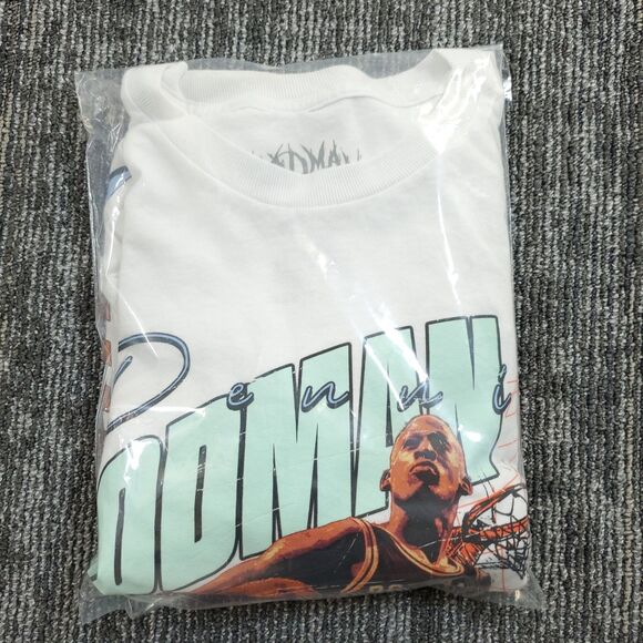 Dennis Rodman Pacsun Shirt Men’s Large White Graphic The Worm Cotton - Picture 8 of 8